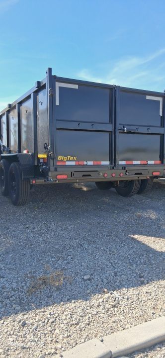 New 2026 Big Tex Trailers 7X14 DUMP TRAILER 15.4K WITH 4FT SIDES