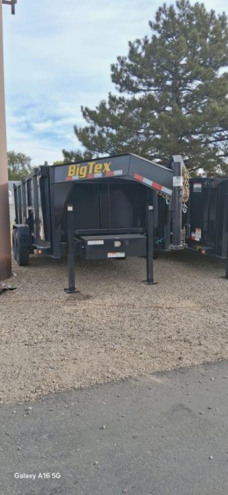 New 2026 Big Tex Trailers 7X16 GOOSENECK DUMP TRAILER 17.5K 4FT SIDES AND HYDRAULIC JACK