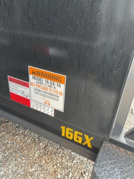 New 2026 Big Tex Trailers 7X16 GOOSENECK DUMP TRAILER 17.5K 4FT SIDES AND HYDRAULIC JACK