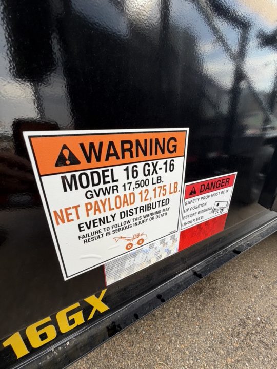 New 2026 Big Tex Trailers 7X16 SUPER DUTY GOOSENECK DUMP TRAILER 17.5K W/SLIDE IN RAMPS