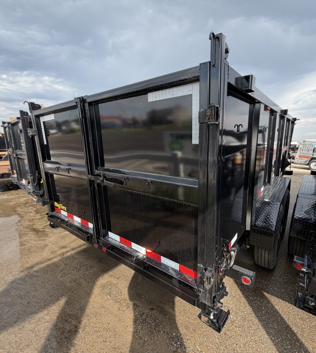 New 2026 Big Tex Trailers 7X16 SUPER DUTY GOOSENECK DUMP TRAILER 17.5K W/SLIDE IN RAMPS