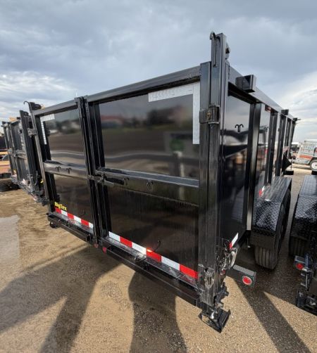New 2026 Big Tex Trailers 7X16 SUPER DUTY GOOSENECK DUMP TRAILER 17.5K W/SLIDE IN RAMPS