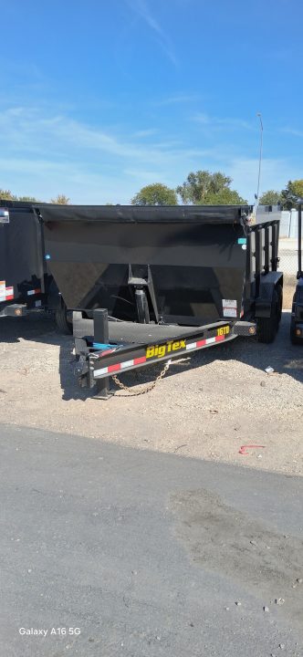 New 2027 Big Tex Trailers 7X14 TELESCOPING DUMP 17.5K WITH 4FT SIDES AND HYDRAULIC JACK