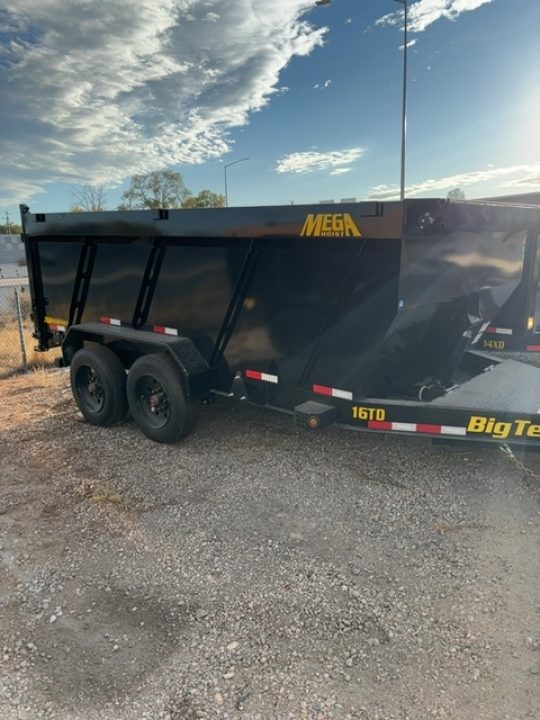 New 2027 Big Tex Trailers 7X14 TELESCOPING DUMP 17.6K WITH 4FT SIDES AND HYDRAULIC JACK