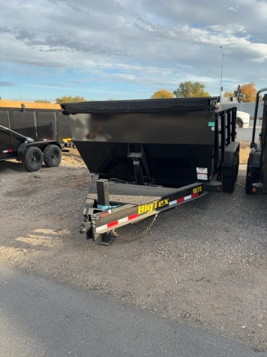 New 2027 Big Tex Trailers 7X14 TELESCOPING DUMP 17.6K WITH 4FT SIDES AND HYDRAULIC JACK