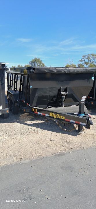 New 2027 Big Tex Trailers 7X14 TELESCOPING DUMP 17.5K WITH 4FT SIDES AND HYDRAULIC JACK