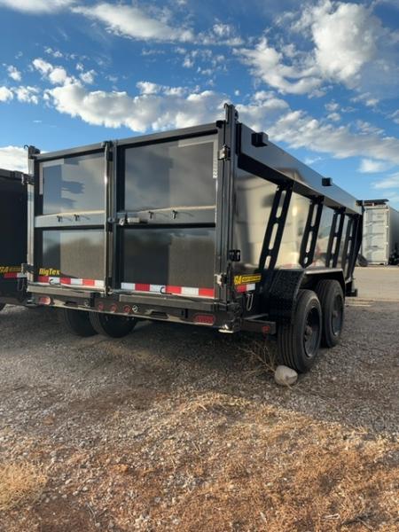 New 2027 Big Tex Trailers 7X14 TELESCOPING DUMP 17.6K WITH 4FT SIDES AND HYDRAULIC JACK