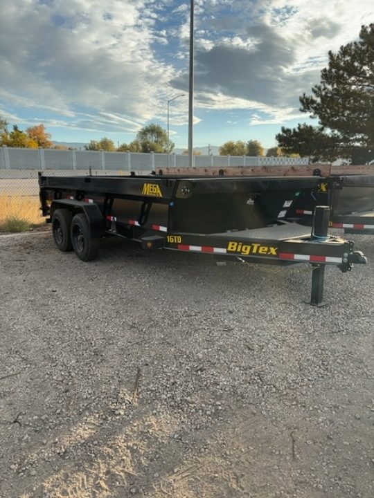New 2027 Big Tex Trailers 7X16 TELESCOPING DUMP 17.5K WITH 2FT SIDES AND HYDRAULIC JACK