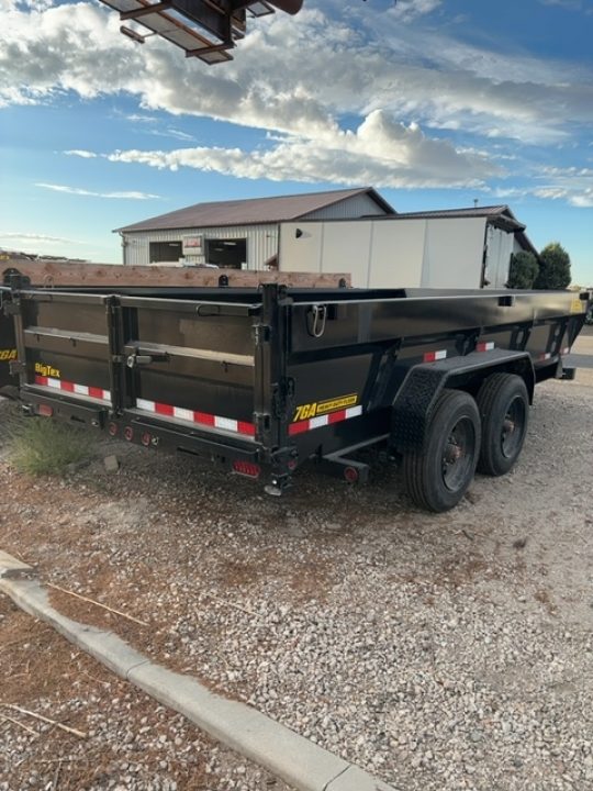 New 2027 Big Tex Trailers 7X16 TELESCOPING DUMP 17.5K WITH 2FT SIDES AND HYDRAULIC JACK