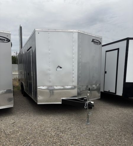 New 2026 Formula Trailers 8.5X24 TRAVERSE FLAT TOP VNOSE ENCLOSED CAR HAULER W/RAMP