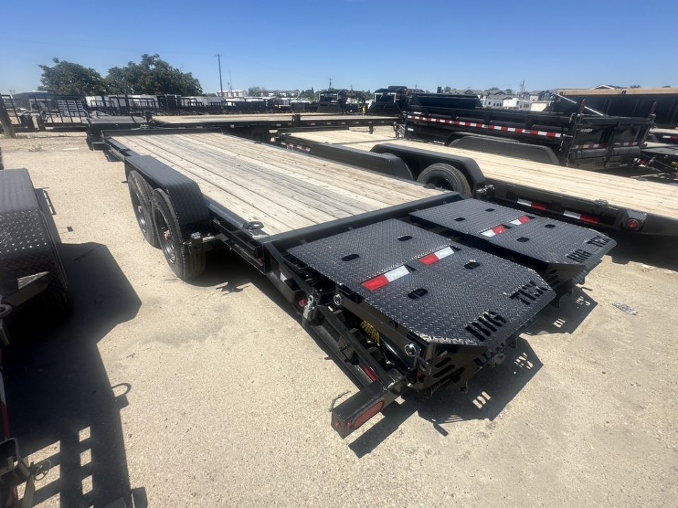 New 2025 Big Tex Trailers 7X22 SUPER DUTY TANDEM AXLE SEAMLESS I-BEAM EQUIPMENT TRAILER 17.6K W/MEGA RAMPS