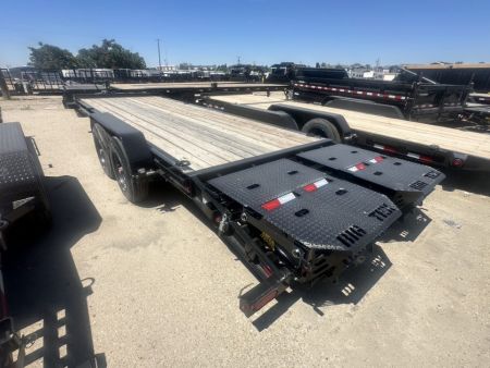 New 2025 Big Tex Trailers 7X22 SUPER DUTY TANDEM AXLE SEAMLESS I-BEAM EQUIPMENT TRAILER 17.6K W/MEGA RAMPS