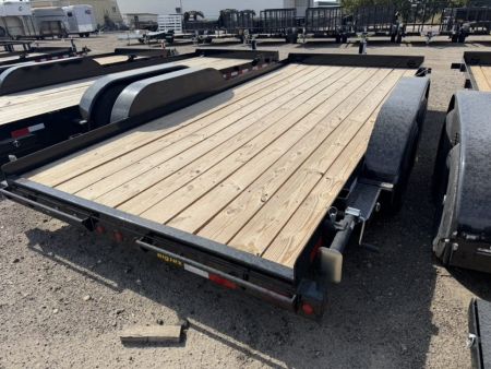 New 2026 Big Tex Trailers 7X16 TANDEM AXLE CAR HAULER 10K WITH SLIDE IN RAMPS