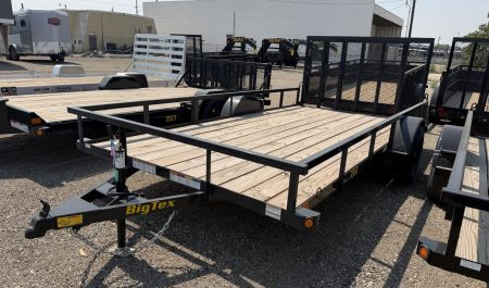 New 2026 Big Tex Trailers 7X12 UTILITY TRAILER 3K WITH RAMPGATE