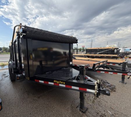 New 2026 Big Tex Trailers 7X16 HEAVY-DUTY LOW-PROFILE DUMP TRAILER 15.4K W/SLIDE IN RAMPS
