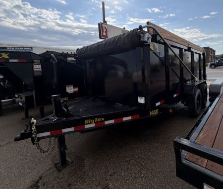 New 2026 Big Tex Trailers 7X16 HEAVY-DUTY LOW-PROFILE DUMP TRAILER 15.4K W/SLIDE IN RAMPS