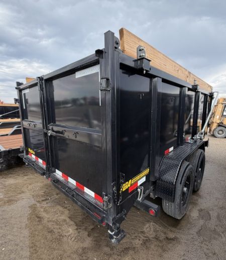 New 2026 Big Tex Trailers 7X16 HEAVY-DUTY LOW-PROFILE DUMP TRAILER 15.4K W/SLIDE IN RAMPS
