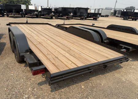 New 2027 Big Tex Trailers 7X16 TANDEM AXLE OPEN CAR HAULER 6K WITH SLIDE IN RAMPS