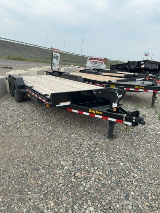 New 2025 Big Tex Trailers 7X18 EQUIPMENT TRAILER 14K WITH SLIDE IN RAMPS