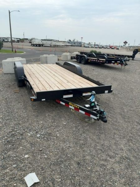 New 2026 Big Tex Trailers 7X16 OPEN CAR HAULER 10K WITH SLIDE IN RAMPS