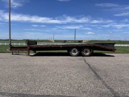 Used 2013 Liberty 20' (15' + 5') Bumper Pull Pintle Hitch Flatbed Trailer