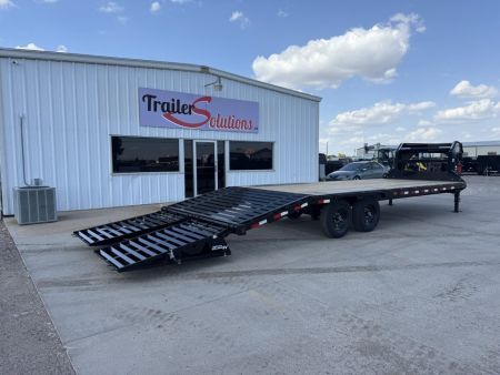 New 2027 PJ Trailers 25' x 102" 7000LB Axles Flatbed Trailer