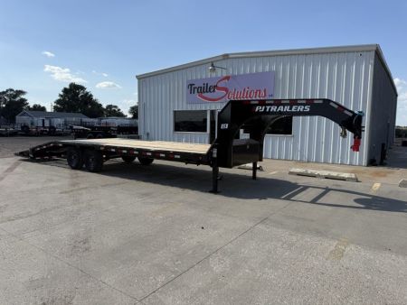 New 2027 PJ Trailers 25' x 102" 7000LB Axles Flatbed Trailer