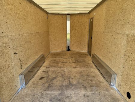 New 2027 E-Z Hauler EZEC7.5X14 XLT-P Cargo / Enclosed Trailer 71 SERIES 7 FOOT 1 INCH INTERIOR HEIGHT, .080 POLY SIDES, TRANSLUCENT ROOF, REAR DOOR CANOPY, FREE ALUMINUM WHEEL UPGRADE