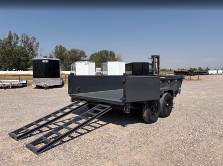 New 2027 Lamar Trailers 7X12 14K Scissor Lift Dump Trailer