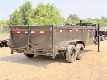 New 2027 MAXX-D 7-16 Telescopic Gooseneck Dump W/ 18 PLY TIre Upgrade 8K Axles