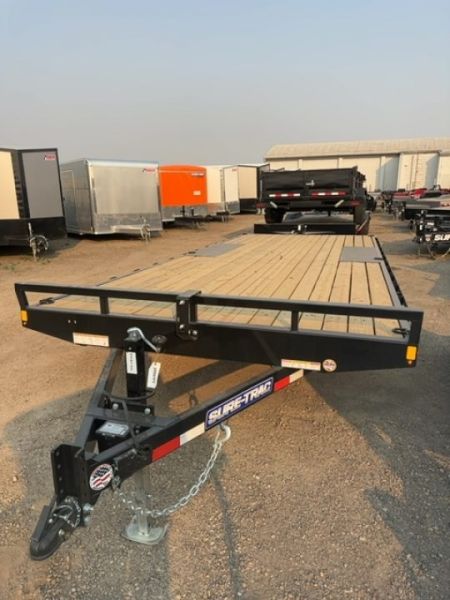 New 2026 Sure-Trac 8.5 X 20 LOW PROFILE DECKOVER FLATBED 10K Deckover Trailer