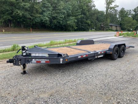 New 2027 Iron Bull Tilt Trailer / TWB Series / 83" x 22' ( 6+'Stationary 16' Tilt ) / 2-7,000# Electric Brake Axles / Jumbo Tool Box