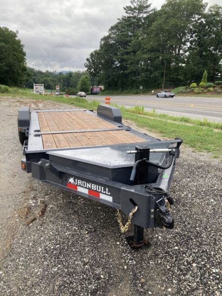New 2027 Iron Bull Tilt Trailer / TWB Series / 83" x 22' ( 6+'Stationary 16' Tilt ) / 2-7,000# Electric Brake Axles / Jumbo Tool Box