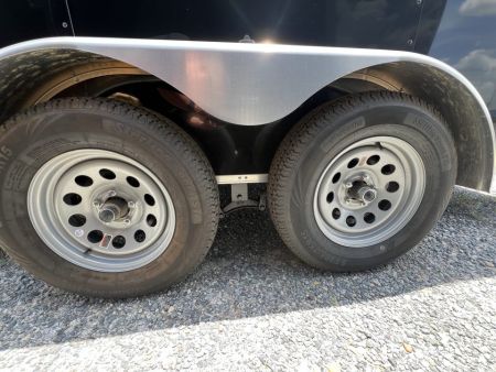 New 2027 Rock Solid Cargo 7x16 Tandem Axle Enclosed Cargo Trailer For Sale – Black Polycore Exterior