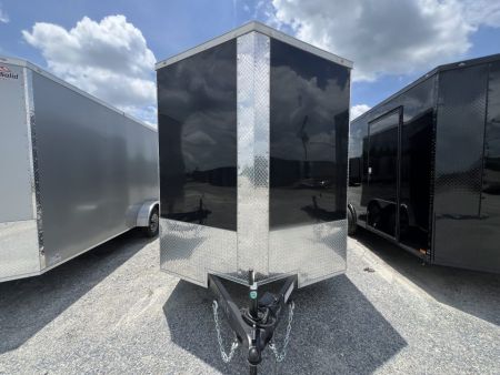 New 2027 Rock Solid Cargo 7x16 Tandem Axle Enclosed Cargo Trailer For Sale – Black Polycore Exterior