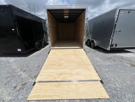 New 2027 Rock Solid Cargo 7x16 Tandem Axle Enclosed Cargo Trailer For Sale – Black Polycore Exterior