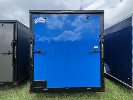 New 2027 Xtreme Cargo 7x14 Tandem Axle Enclosed Cargo Trailer For Sale – Blue Polycore Blackout Package