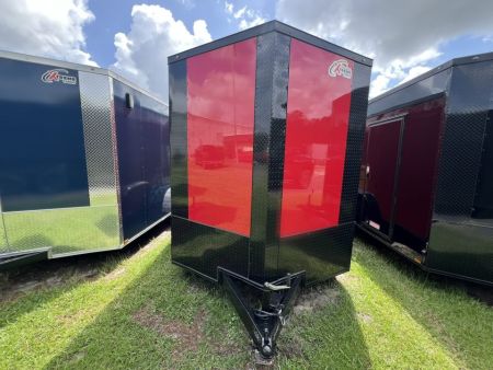 New 2027 Xtreme Cargo 7x14 Tandem Axle Enclosed Cargo Trailer For Sale – Red Polycore Blackout Package