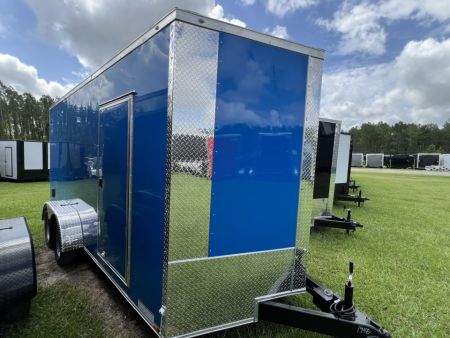 New 2027 Xtreme Cargo 7x14 Tandem Axle Enclosed Cargo Trailer For Sale – Pepsi Blue Polycore