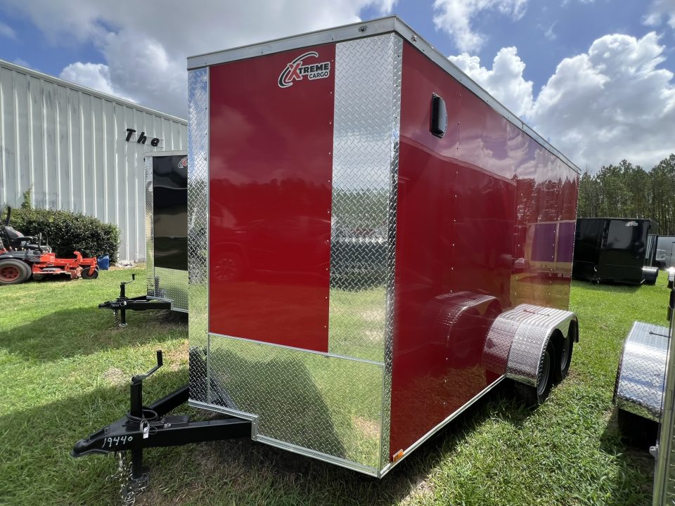New 2027 Xtreme Cargo 7x14 Tandem Axle Enclosed Cargo Trailer For Sale – Red Polycore