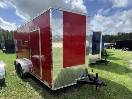 New 2027 Xtreme Cargo 7x14 Tandem Axle Enclosed Cargo Trailer For Sale – Red Polycore