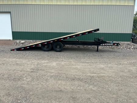 New 2027 22' 14k PJ Deckover Tilt Trailer - Hyd Jack