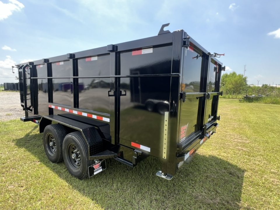 New 2027 Panther Cargo 7x16 Tandem Axle High Side Dump Trailer For Sale – 16,000 lb GVWR with Spare Tire