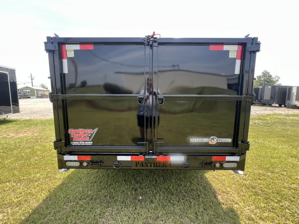 New 2027 Panther Cargo 7x16 Tandem Axle High Side Dump Trailer For Sale – 16,000 lb GVWR with Spare Tire