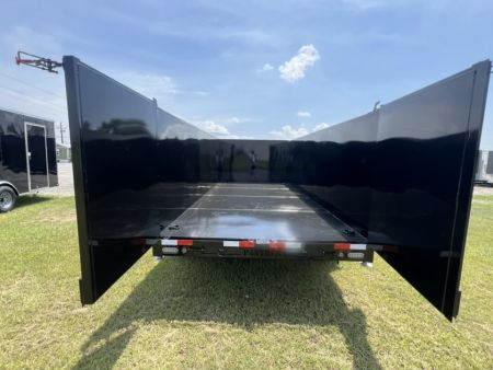 New 2027 Panther Cargo 7x16 Tandem Axle High Side Dump Trailer For Sale – 16,000 lb GVWR with Spare Tire