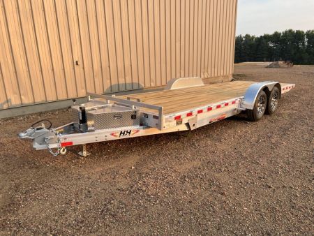 New 2026 H&H Trailers 22' Aluminum Low Profile Speed Loader Tilt Trailer