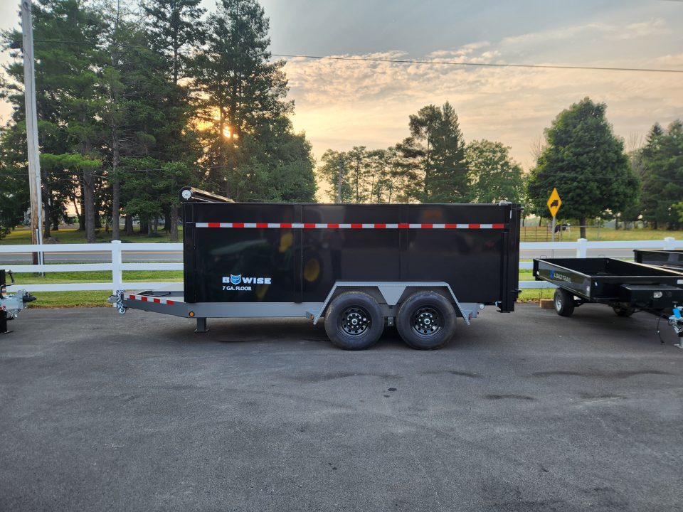 New 2026 BWISE DLP15 82x14 15K Tandem Axle Dump Trailer
