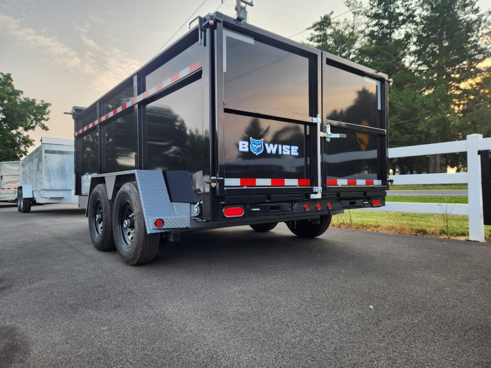 New 2026 BWISE DLP15 82x14 15K Tandem Axle Dump Trailer