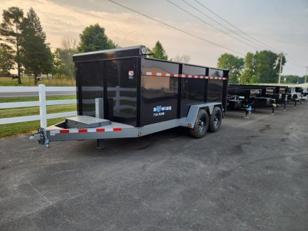 New 2026 BWISE DLP15 82x14 15K Tandem Axle Dump Trailer