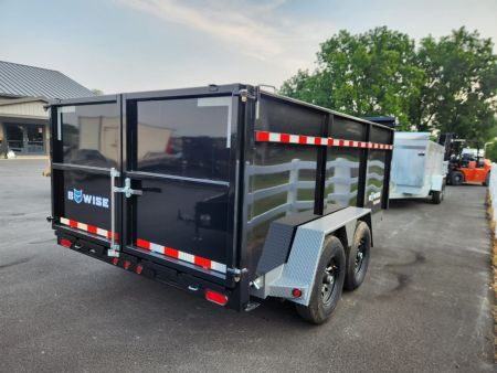 New 2026 BWISE DLP15 82x14 15K Tandem Axle Dump Trailer